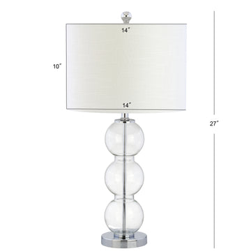 Bella 27" Glass Triple Sphere LED Table Lamp